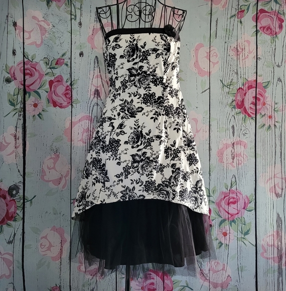 Ruby Rox Strapless High-Low Dress - Picture 2 of 9